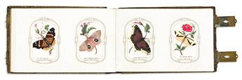 (NATURAL HISTORY.) Louis Prang & Co. Collectors album of petite Prang Chromo cards of American natural history subjects.